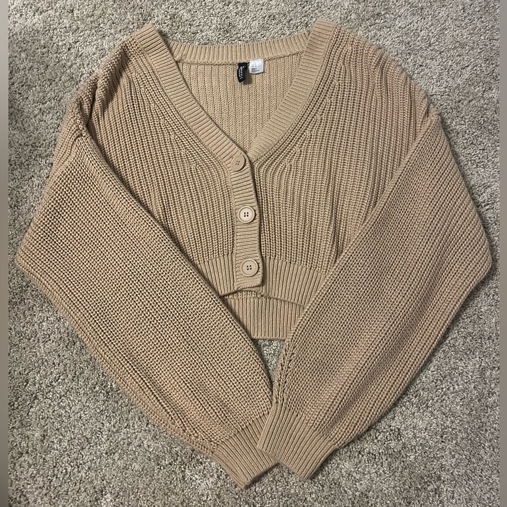 Cropped Tan sweater from DIVIDED